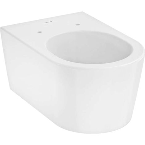Hansgrohe EluPura S - Inodoro suspendido, AquaHelix Flush, Rimless, EcoSmart, blanco 60343450 (1/5)