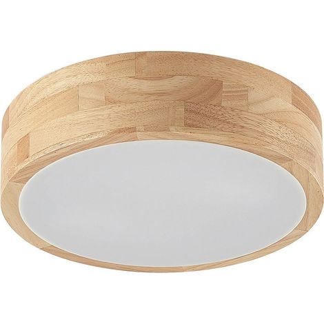 [GEBRAUCHT] B-Ware Lindby Tanju Deckenlampe Deckenlampe Deckenlicht Leuchte Eichenholz ø30cm