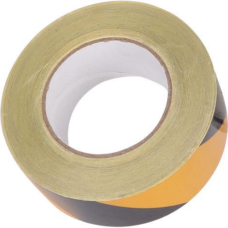 Ruban réfléchissant de sécurité 50 mm x 46 m, noir et jaune, rubans de signalisation auto-adhésifs, accessoires (1/5)