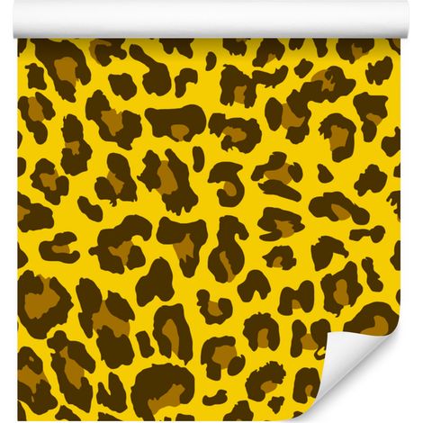 Gelbe Ledertapete in Gelb und Ocker für Wohn- und Schlafzimmer, 50 x 1000 cm (1/5)