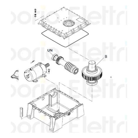 beninca pièce détachée boîte supérieure pour du.350n/nv 9686376 (1/3)