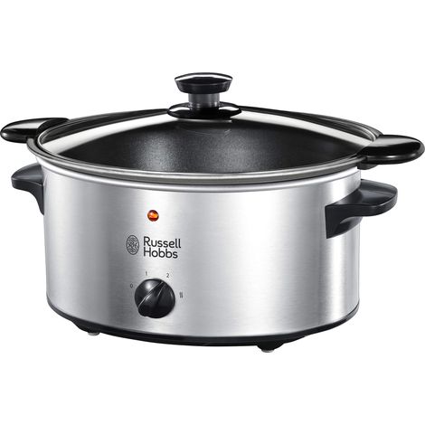 Russell Hobbs 22740-56 Slow Cooker Pentola Cottura Lenta 3.5 L 200 W 3 Temperature Ciotola Antiaderente Removibile colore Nero (1/5)