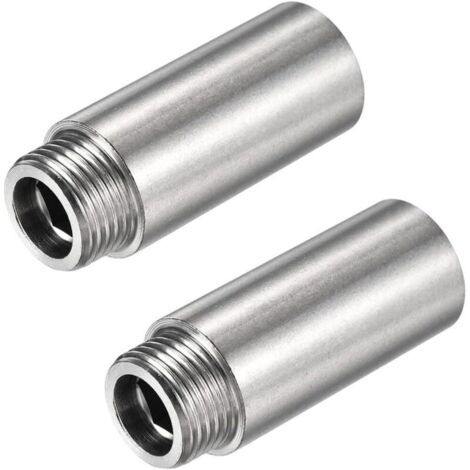 2 Pièces Rallonges De Pommeau De Douche En Acier Inoxydable Tube Prolongateur De Douche Bras D'Extension De Pomme De Douche Rallonge De Pommeau De Douche Extension Pour Pommeau De Douche Fixe