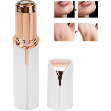 Épilateur électrique pour femmes, épilateur rouge à lèvres, Mini Flawless, rechargeable par USB, blanc, rechargeable par USB (1/5)