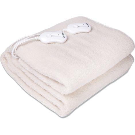Scaldaletto Letto Doppio Lana Sintetica 2x60 Watt 160 x 150 cm