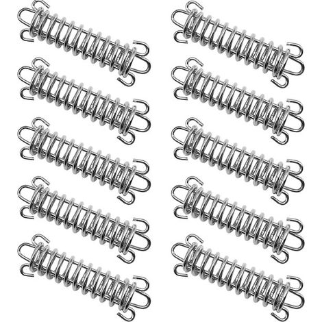 Molle di tensione in acciaio inox per fissaggio - 10 pezzi - ideali per tende e verande (1/5)