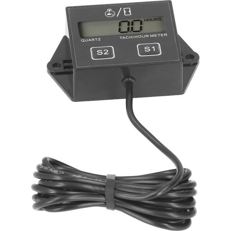 Compteur horaire Moto LCD 2/4 Temps Moteur Essence Universel pour Pickup Camion (1/5)