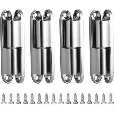 Charniere Porte Placard, 4pcs Charnières de Portes avec Vis 231-1 Charnière Porte Inoxydable Démontable, Paumelles de Porte pour La Maison Meubles Ma (1/4)