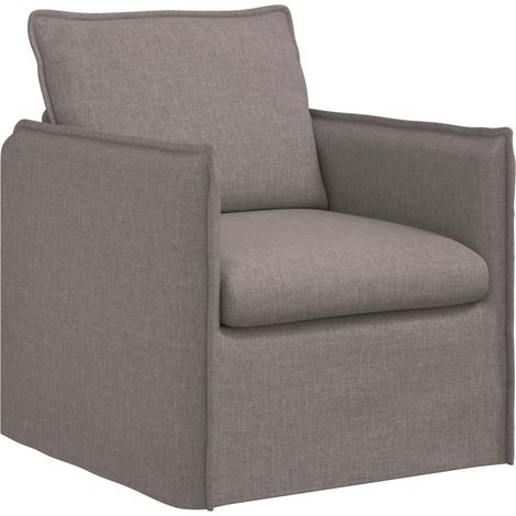 Canapé Taupe 195 x 82 x 85 cm tissu (1/5)