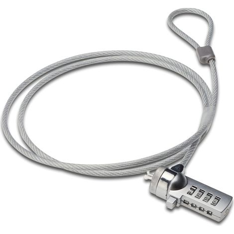 Antivol Portable à Combinaison de 1,2 m, câble antivol Portable, Serrure à Mot de Passe à 4 Chiffres, pour Ordinateur Portable et PC - AC9015 (1/3)