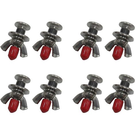 Ensemble de 8 vis de plongée en acier inoxydable 316, écrous papillon pour plaque arrière, compatibles avec les gilets stabilisateurs de plongée. Accessoires de plongée sous-marine de haute qualité. W (1/4)