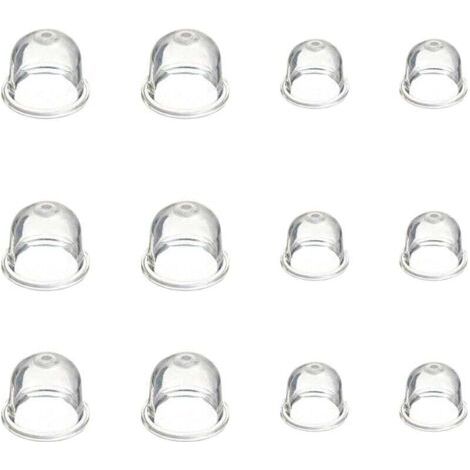 12 Pièces Carburateur Amorce Pompe Ampoule 19 mm et 22 mm Poire Pompe Amorcage Accessoires de Carburateur pour Debroussailleuse Tronçonneuse Souffleur Tondeuse - (1/4)