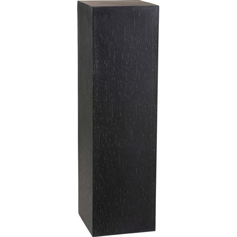 Colonne rectangulaire en argile noire design moderne pour intérieur - Noir argile profond mat (1/2)