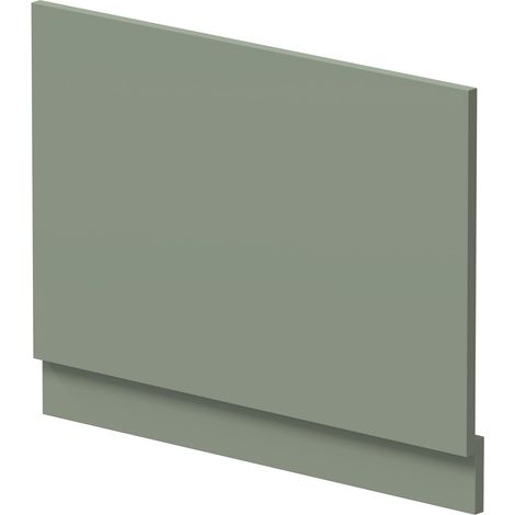 Hudson Reed MFC Straight Bath End Panel and Plinth 560mm H x 750mm W - Fern Green (1/2)