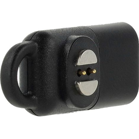 vhbw USB C Charger Adapter Replacement for Suunto ST-008 for Earphones - Magnetic Adapter, Black