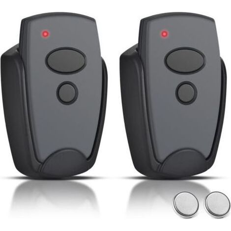 Télécommande pour porte de garage 868,3 MHz - Compatible avec Marantec D302-868, D304-868, D382-868, D384-868, D384-868, D323-868, 2 canaux, 2 pièces (1/4)