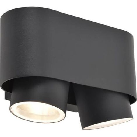 Applique murale extérieure orientable Cypres anthracite 2xGU10 IP44 (1/3)