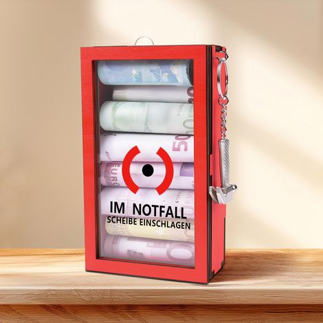 Boîte d'urgence Amusante avec Marteau, IM NOTFALL SCHEIBE EINSCHLAGEN (1/5)