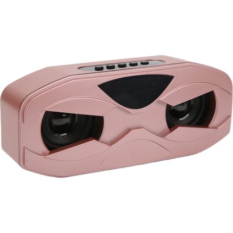 Enceinte Bluetooth Robot Design Original - Micro Intégré, Éclairage LED, Portable et Résistant (Or Rose) (1/5)