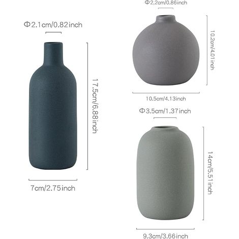 vases en céramique,Vase Decoration Maison Vase Céramique de Style Nordique,Décoration Salon de Style Minimaliste bohémien Moderne pour Salon, Table, étagère, entrée. (1/4)