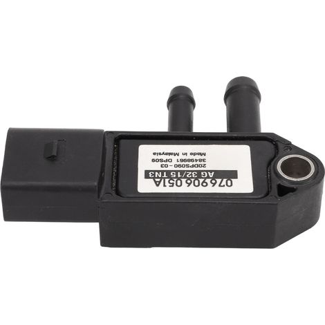 Capteur de pression différentielle diesel (DPF) avec connecteur 3 broches 076906051A, compatible avec Audi A3, A4, A6, S4 et S6. (1/5)