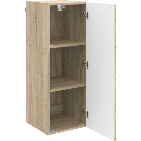 Armadietto a muro Mobiletto a muro Rovere Sonoma 33 x 34,5 x 90 cm DAS507479 (1/5)