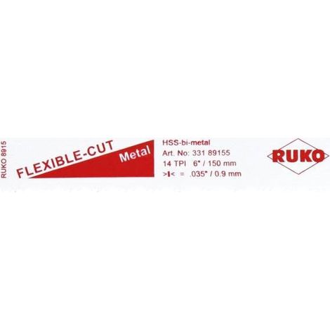 RUKO 5x lama per sega a gattuccio 8915 HSS stradata fresata - 33189155 (1/3)