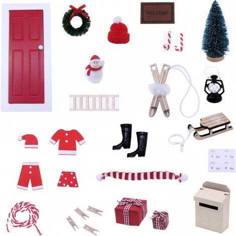 Ce kit de 30 accessoires permet de fabriquer des portes de nains, des costumes de Père Noël, des sapins de Noël (1/5)
