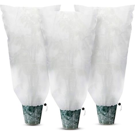 Pflanzenschutzhüllen - Set von 3 Frostschutzhüllen 80x120cm (70g), strapazierfähig, für den Außenbereich