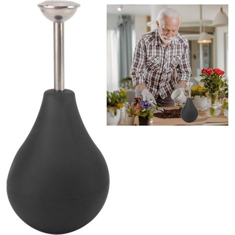 Arrosoir de Jardin Silicone Noir 224ml avec Embout Long - Spray Balle pour Plantes Multi-fonction, 120g (1/5)