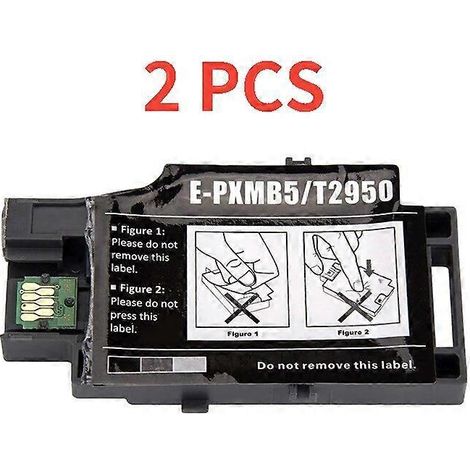 Passend für Epson Resttintenbehälter T2950, PX-S05B, PX-S05W, WF-100 und PXMB5, passend für Epson Reparaturbox – 2 Stück