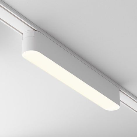 Lampada binario 1 fase bianca lineare LED 12W 3000K Maytoni