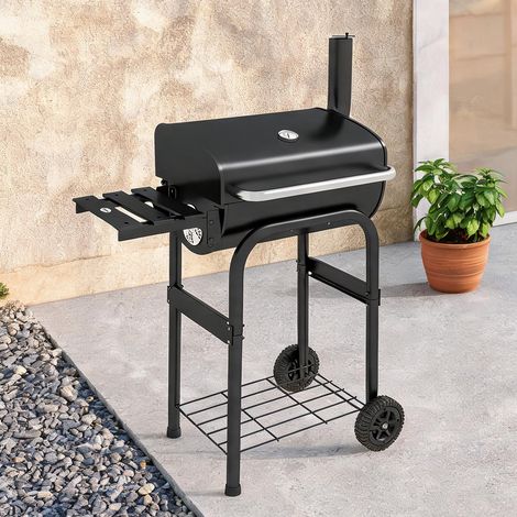 Barbecue au charbon pliable en métal 83 x 46,5 x 115 cm (1/5)