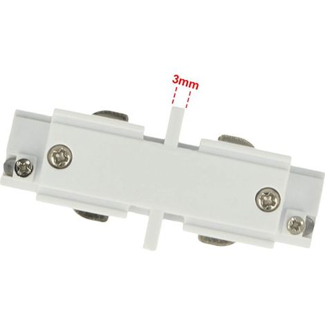 Connettore Giunto Lineare Forma I Colore Bianco Per Barra Sistema Binario Trifase CB40101 CB40102 CB40103