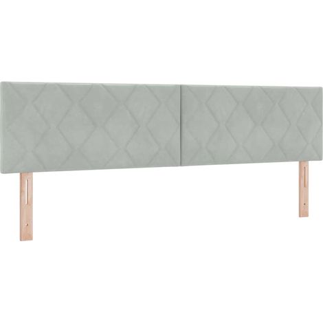 Maison Exclusive - Testiera Grigio chiaro 180 cm Velluto