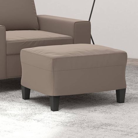 Repose-pied/Tabouret Bas pour Maison Salon Chambre Taupe 60x50x41 cm Tissu microfibre -BV95203 (1/5)