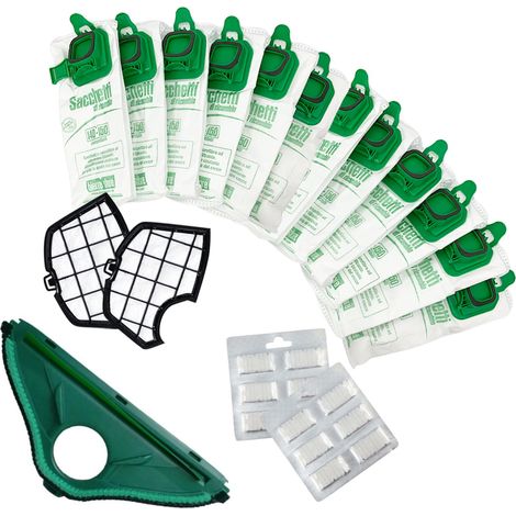 Sacchetti aspirapolvere folletto vk 140 vk 150 12pz profumi filtri spazzola compatibili