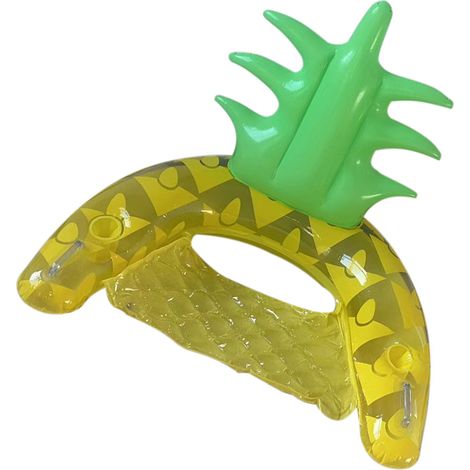 Ballon de piscine gonflable style fruit, chaise flottante épaisse avec appui-tête et poignées pour adultes, piscine, plage, lac. (1/5)