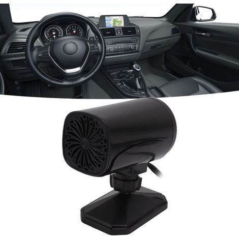Ventilateur de chauffage de voiture 2 en 1, ventilateur de refroidissement, dégivreur de pare-brise Portable, désembueur, noir, 12V (1/5)