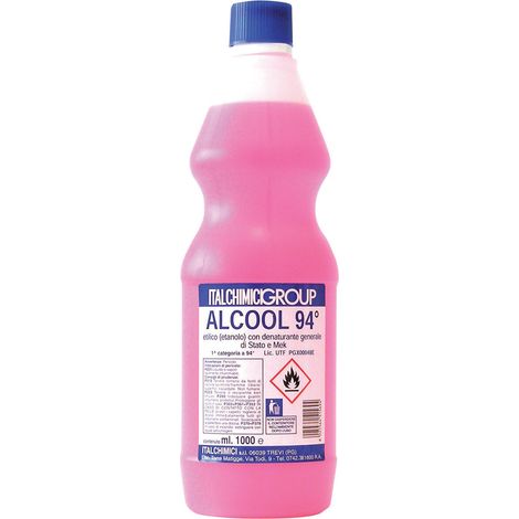 Alcool Alcol Lt 1 Denaturato 94° Gradi Restauro Pulitura Gommalacca Italchimici
