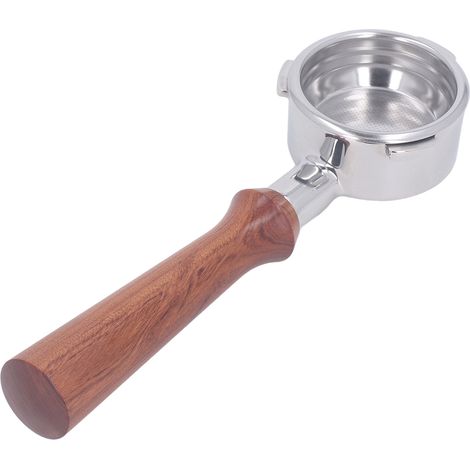 58-mm-Siebträger ohne Boden, Griff aus Massivholz, Edelstahlsieb, abnehmbarer 3-Ohr-Siebträger für Barsetto F Red Sour Branch (1/5)