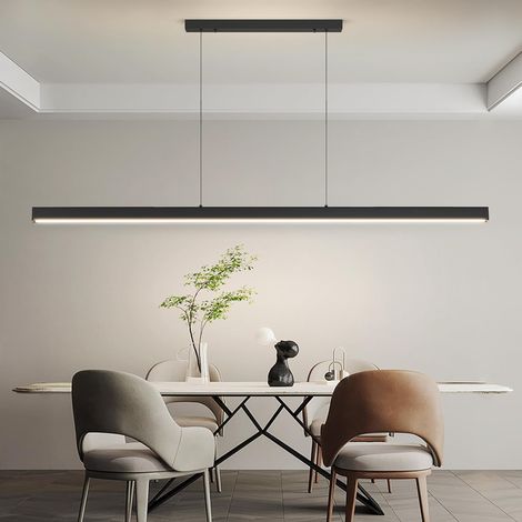1 Suspension LED 180cm, Dimmable 10%-100%, 3000k-6000k, Mémoire, Pour Cuisine, Salon