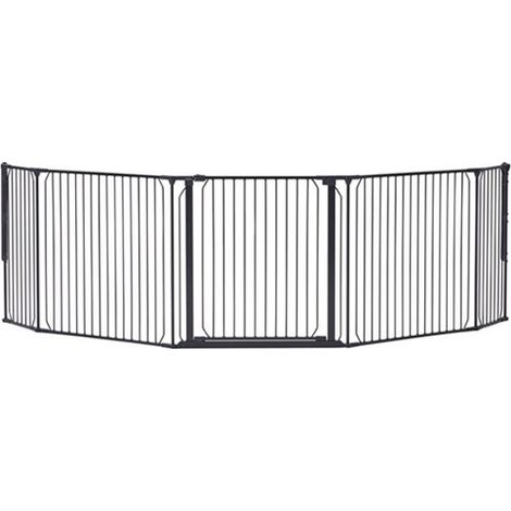 Baby Dan - Carl Wide 2X Barrera de seguridad exterior, negra (1/5)