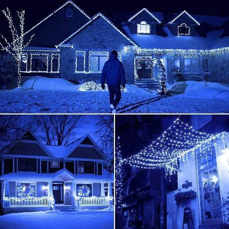 Luci Led per Albero di Natale colore Bianco Freddo 450 led da 15 Metri e 8 Funzi (1/5)
