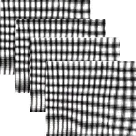 tapis de barbecue antiadhésifs - 33 x 40 cm - En maille téflon - Réutilisable - Pour barbecue à gaz, charbon de bois, barbecue électrique, four, friteuse à air (1/5)