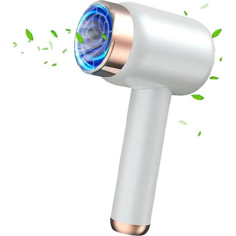 Asciugacapelli senza filo，1000W con tecnologia agli ioni negativi，3 impostazioni di temperatura e 2 velocità del vento，colore bianco