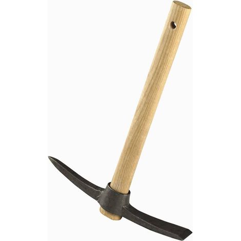 Spitzhacke Kreuzhacke Hacke komplett 45cm Spitzblatt Breitblatt 45cm (1/4)
