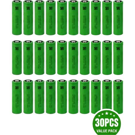 Batería de iones de litio, capacidad de 3000 mAh, tasa de descarga de 30 A, batería VTC6 X30 (1/2)