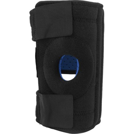 4 Genouillères À Ressorts Perforées Respirantes Équipement de Protection Antichoc Noir Bleu (1/5)
