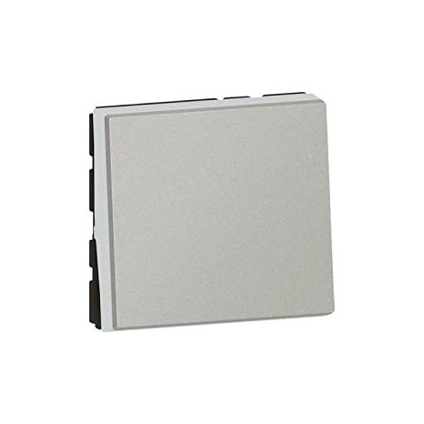 Legrand 079211L Interruptor o interruptor de doble función 10AX 250 V Mosaic Easy-Led 2 módulos - aluminio